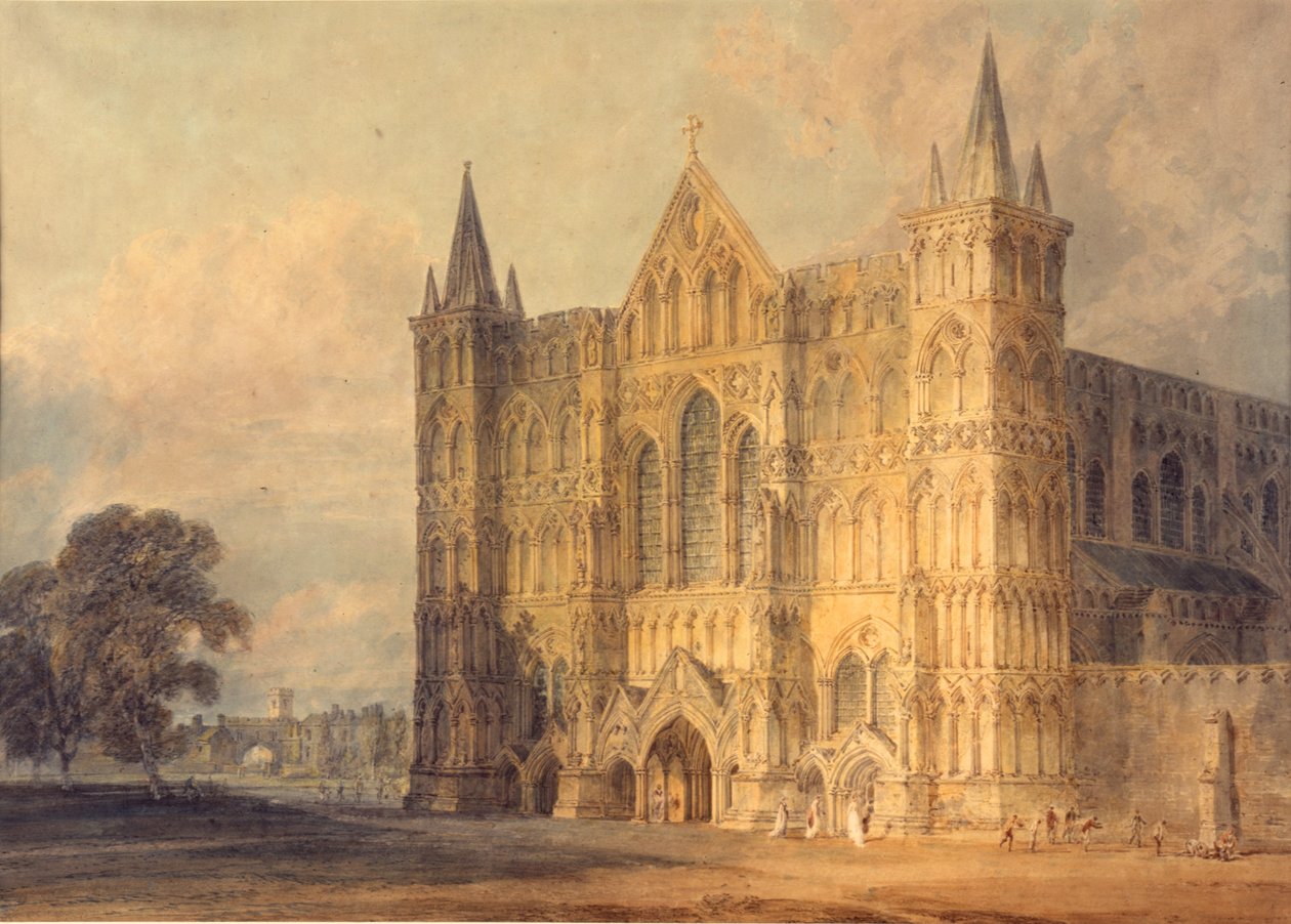 Salisbury katedrális nyugati frontja, 1799 alkotó: Joseph Mallord William Turner