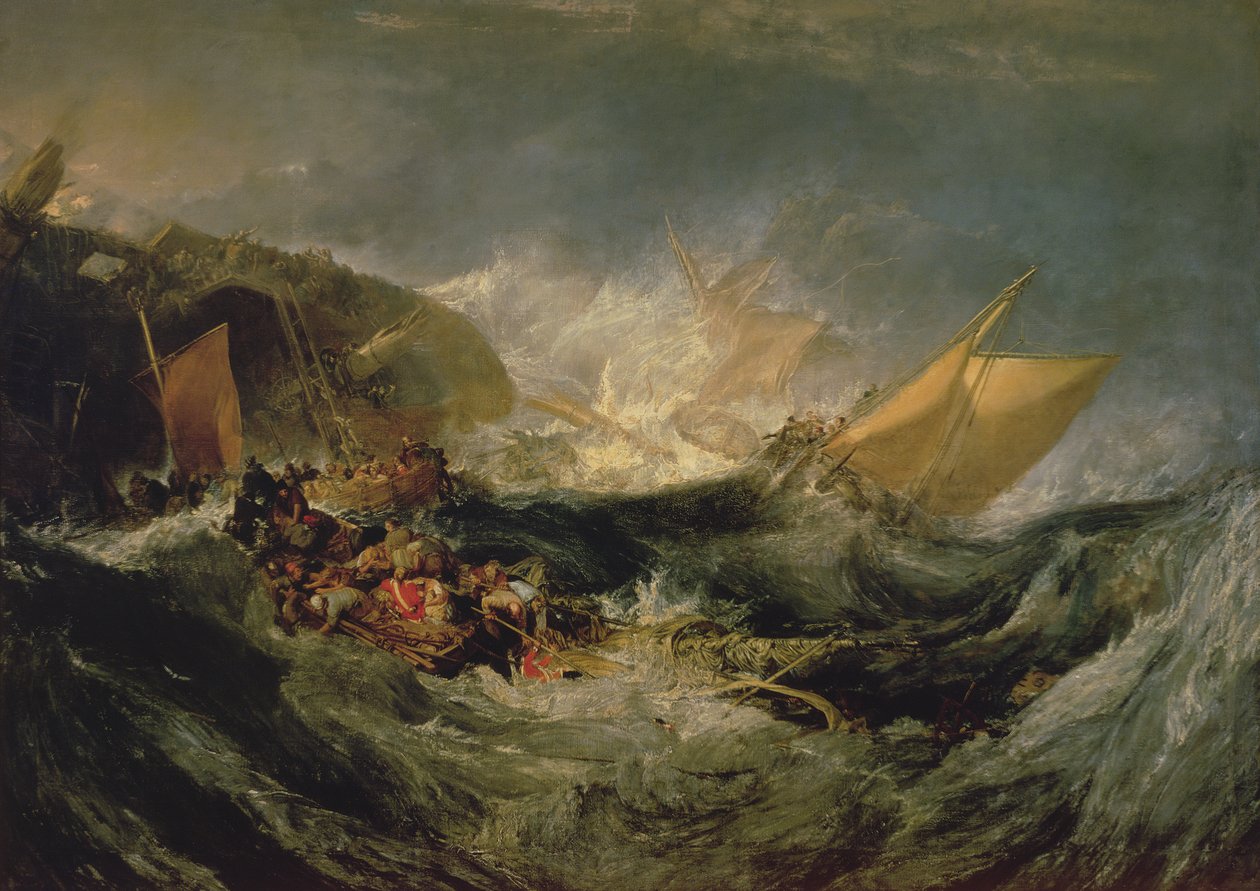 Egy szállítóhajó roncsa alkotó: Joseph Mallord William Turner