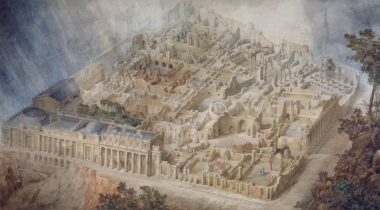 A Bank of England mint rom, 1830 alkotó: Joseph Michael Gandy