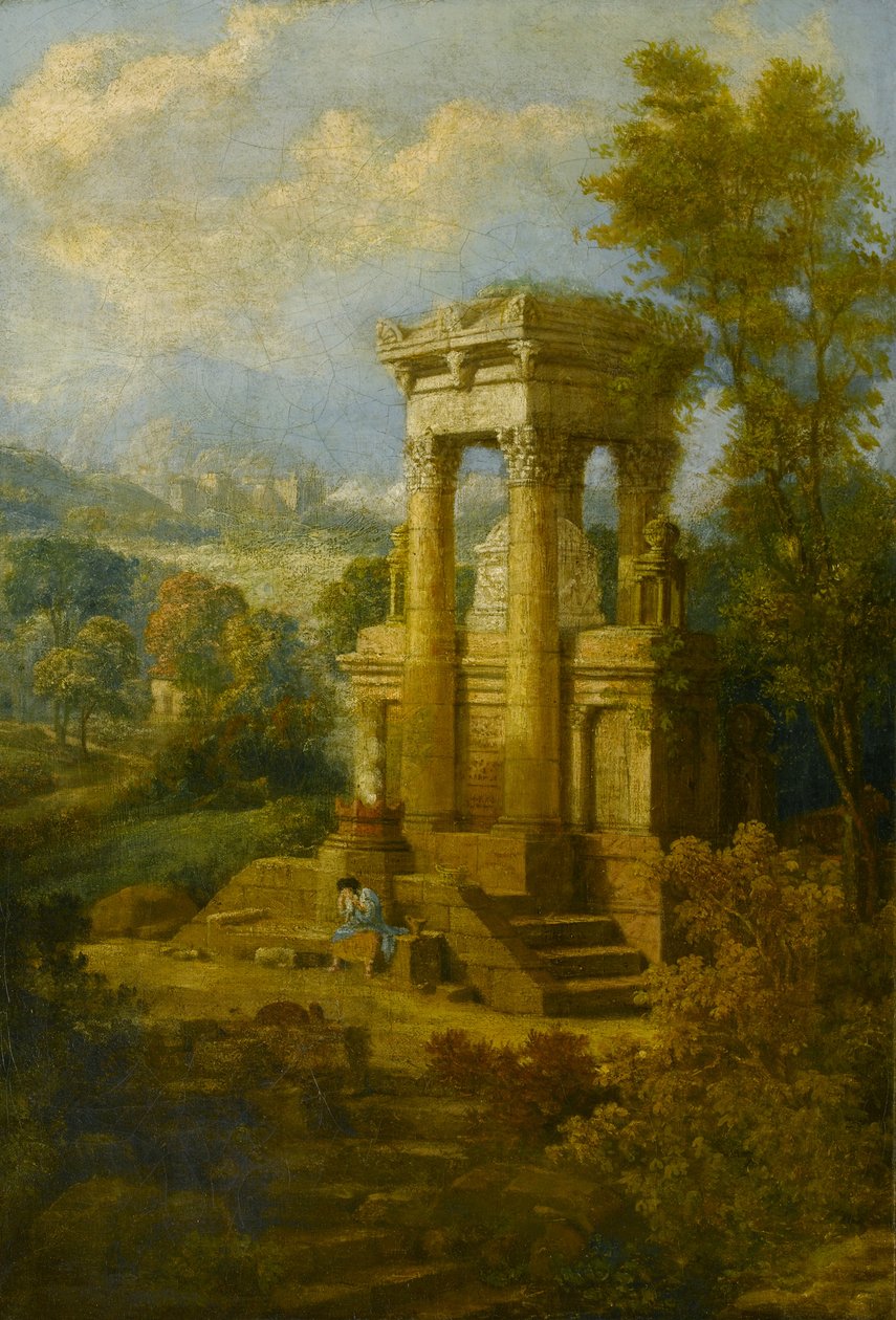 Klasszikus kompozíció, egy sír alkotó: Joseph Michael Gandy