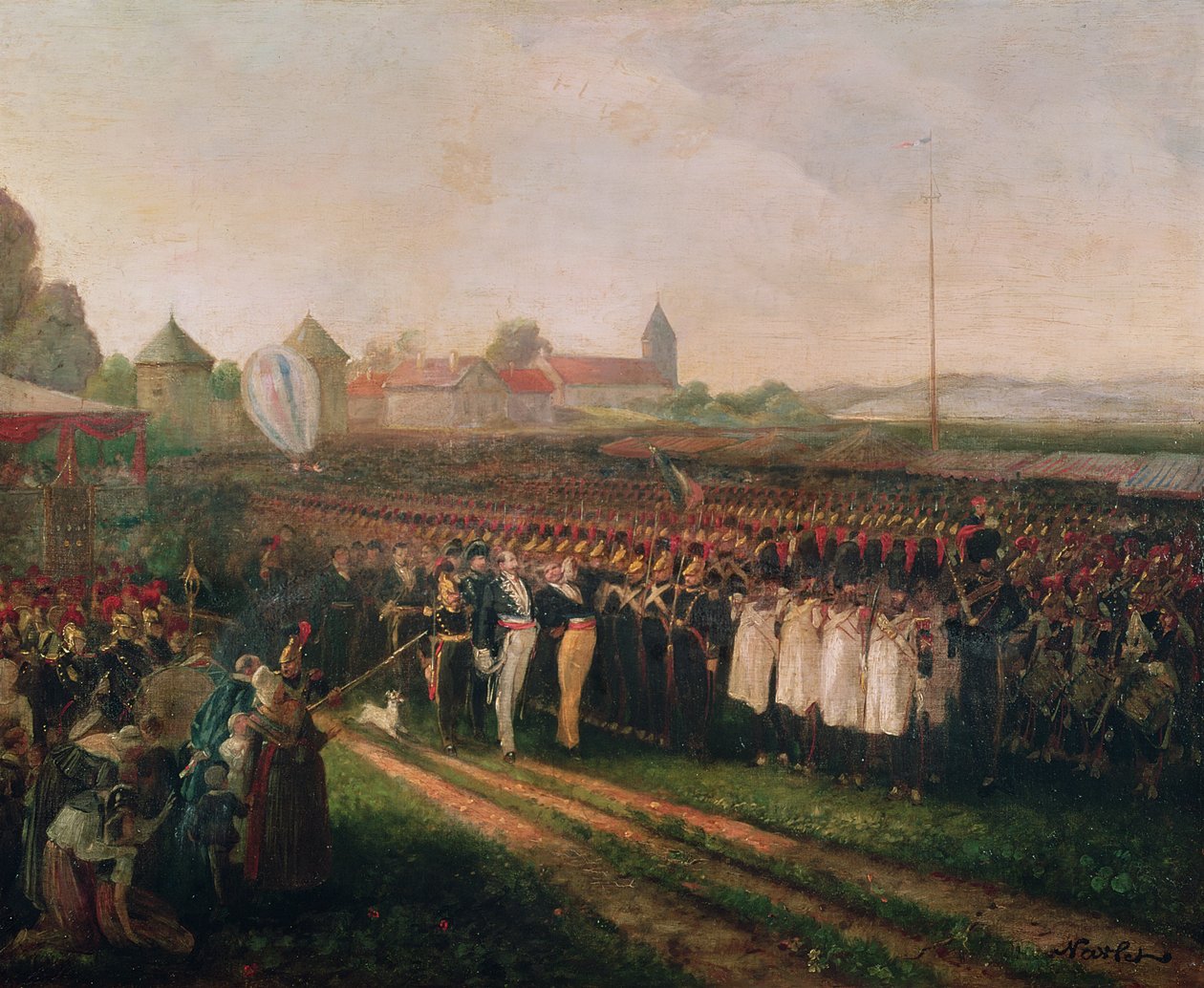 A nemzetőrség és a tűzoltóság szemle alkotó: Joseph Navlet