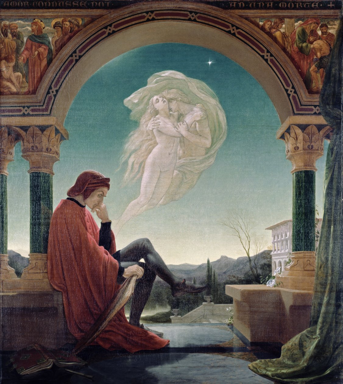 Dante álma, az Isteni vígjátékból alkotó: Joseph Noel Paton
