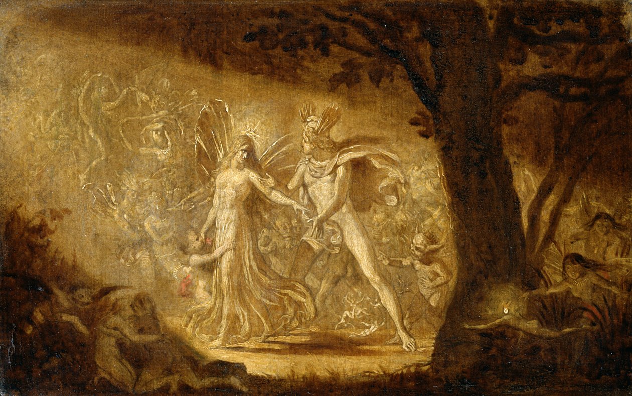 Tanulmány Oberon és Titánia viszályához, 1849 körül (lásd még: 68757) alkotó: Joseph Noel Paton