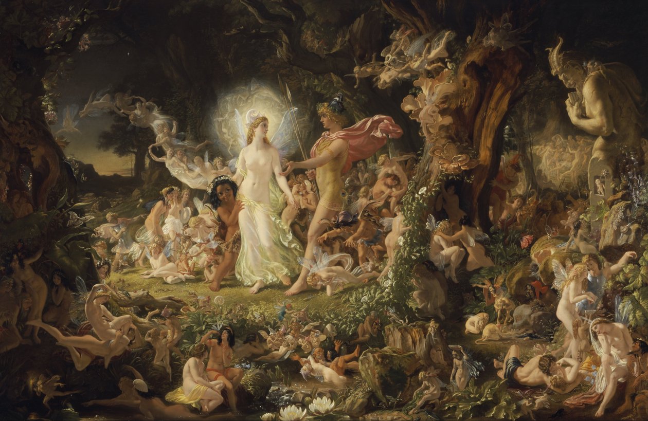 Oberon és Titánia veszekedése alkotó: Joseph Noel Paton