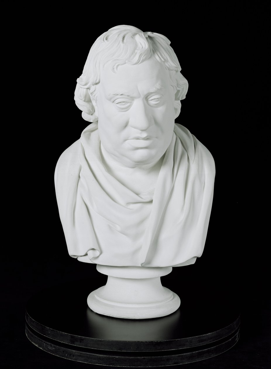 Samuel Johnson (1709-84) 1777 (gipsz) alkotó: Joseph Nollekens