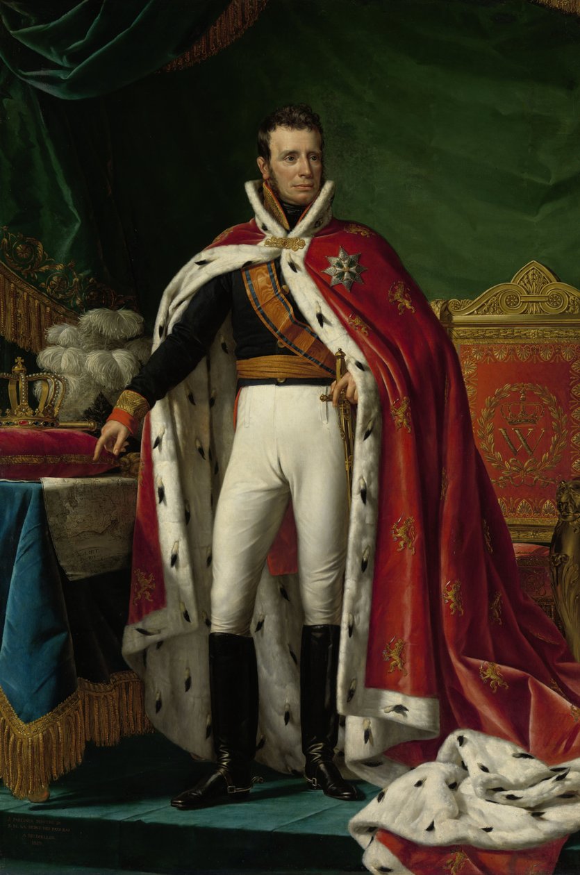 I. Vilmos holland portréja, 1819 alkotó: Joseph Paelinck