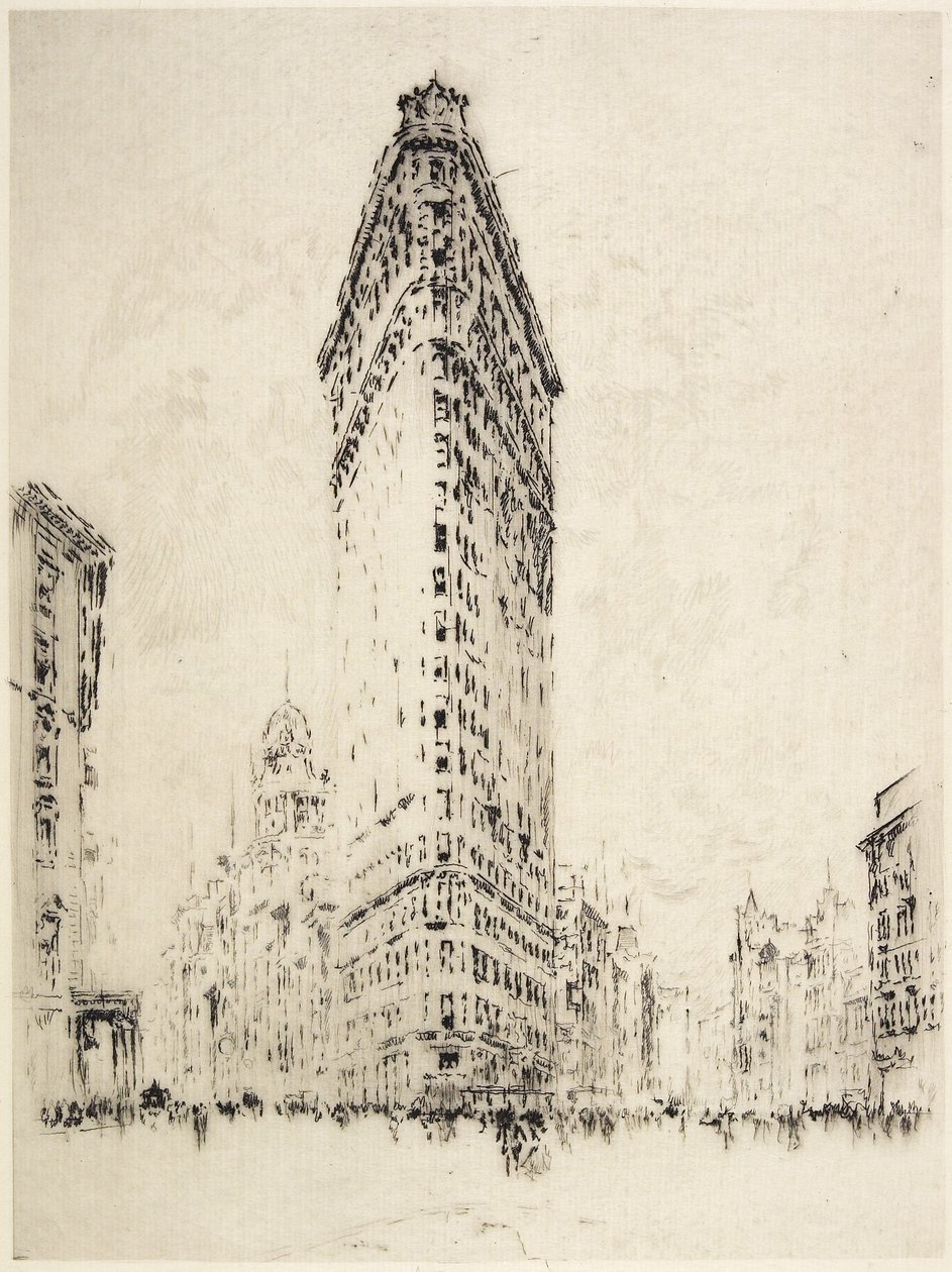 Flatiron épület, 1904 alkotó: Joseph Pennell