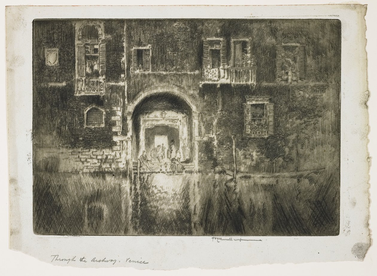 Az Abazzia közelében, Velence, 1883 alkotó: Joseph Pennell