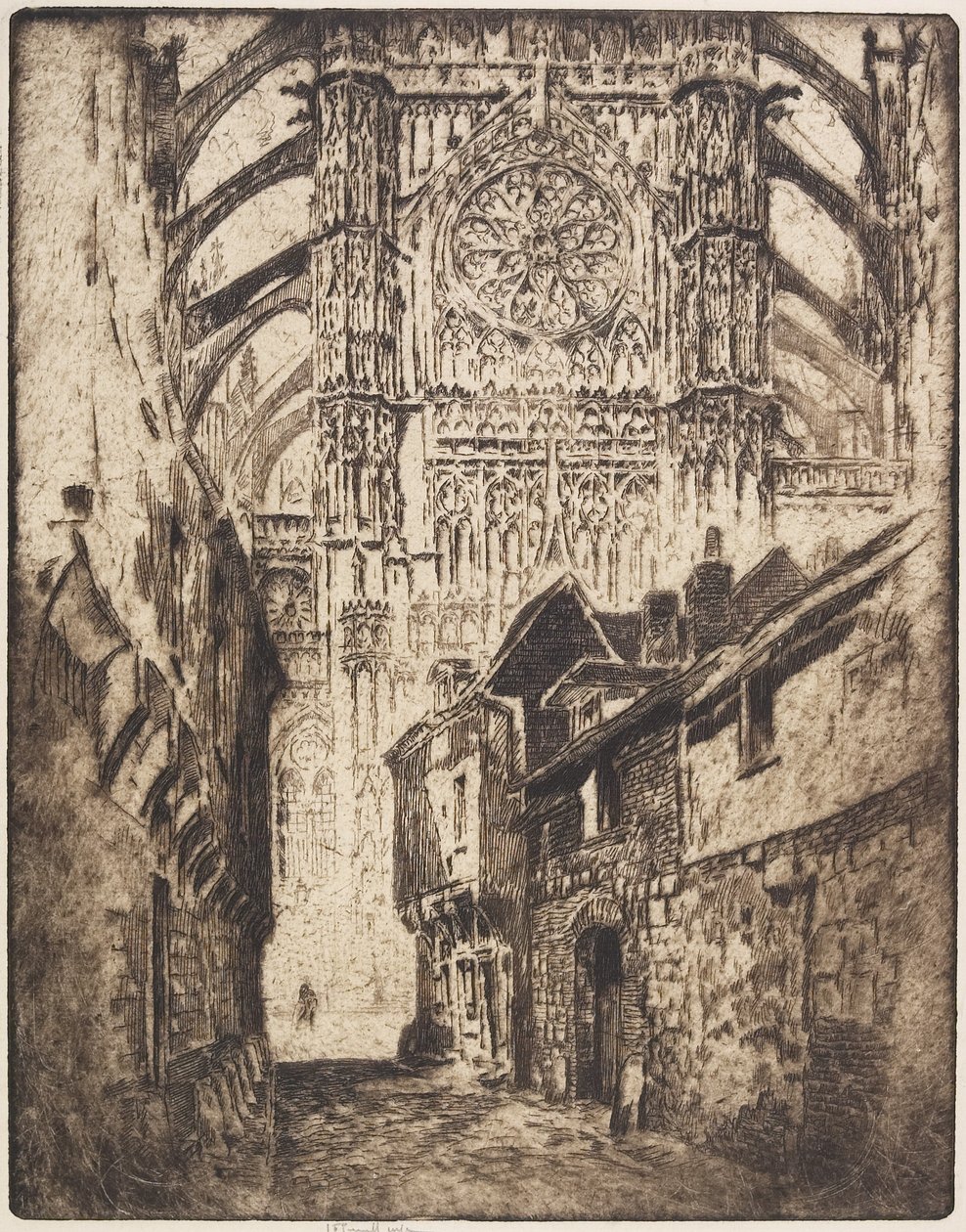 Rózsaablak, Beauvais, 1907 alkotó: Joseph Pennell