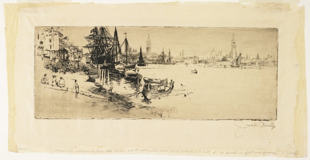 Tegnap és ma Velencében, 1883 alkotó: Joseph Pennell