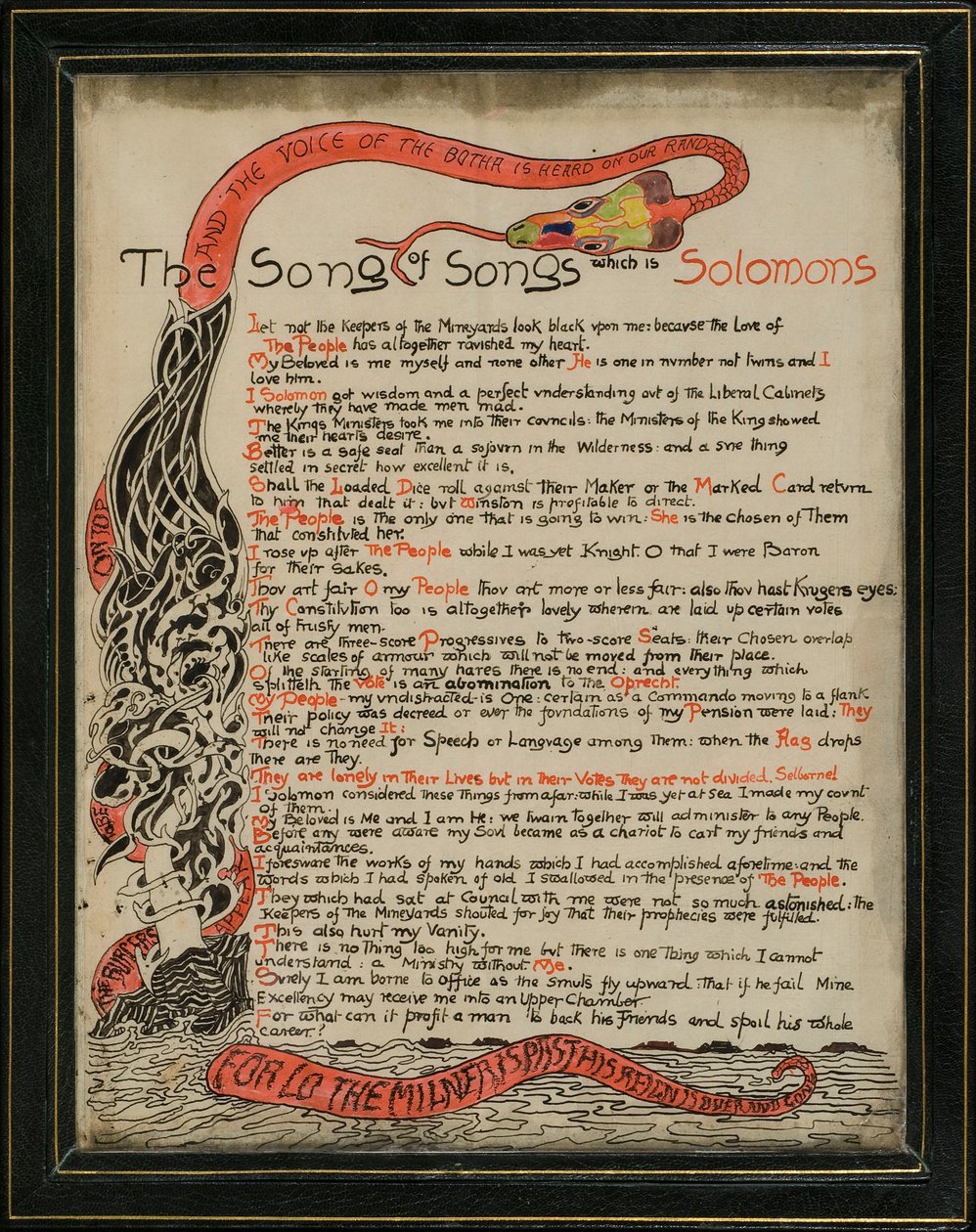 Az Énekek éneke, amely Salamoné, 1907. szeptember 8. (toll, tinta és WC papíron) alkotó: Joseph Rudyard Kipling