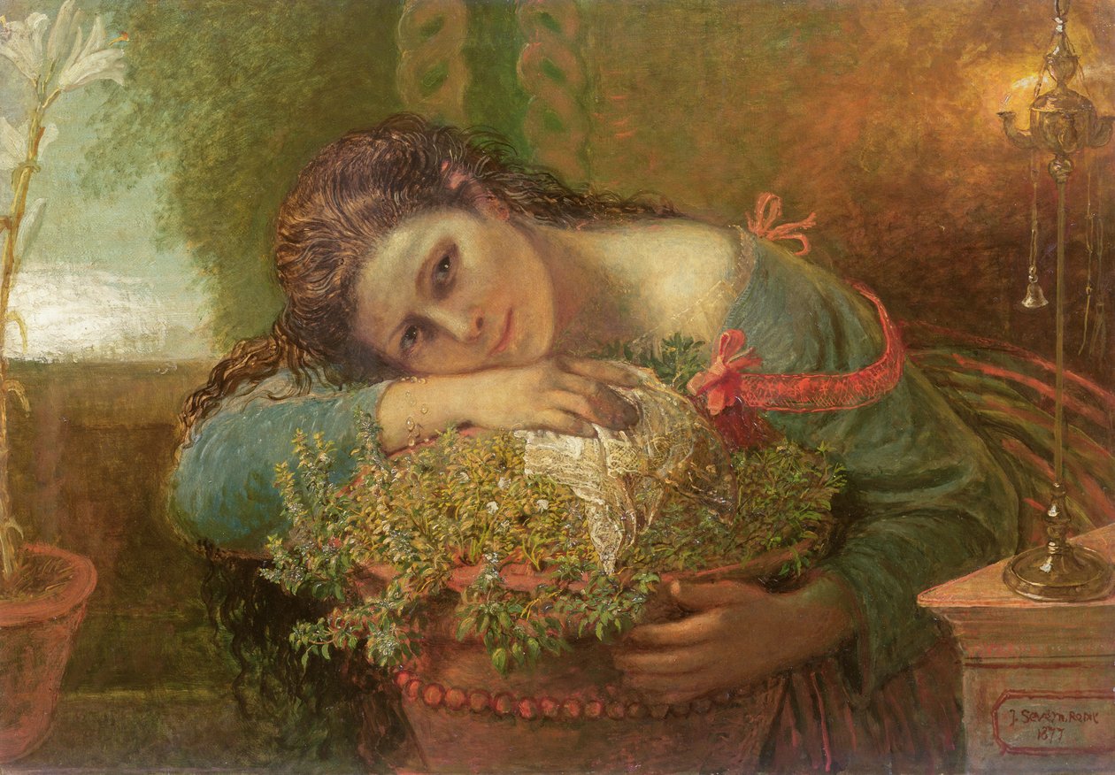 Izabella, avagy a bazsalikom edénye, 1877 alkotó: Joseph Severn