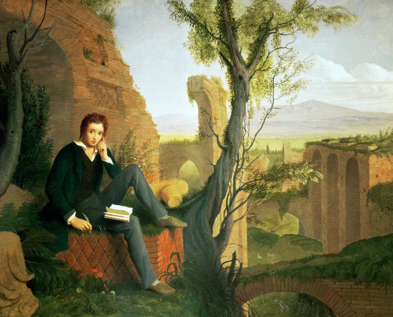 Percy Bysshe Shelley (1792-1822) 1845 alkotó: Joseph Severn