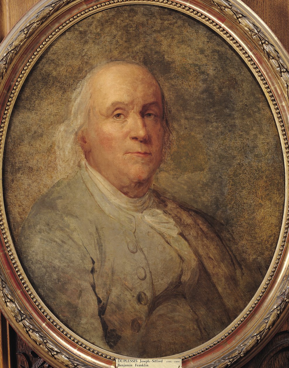 Benjamin Franklin portréja, 1780 körül alkotó: Joseph Siffred Duplessis