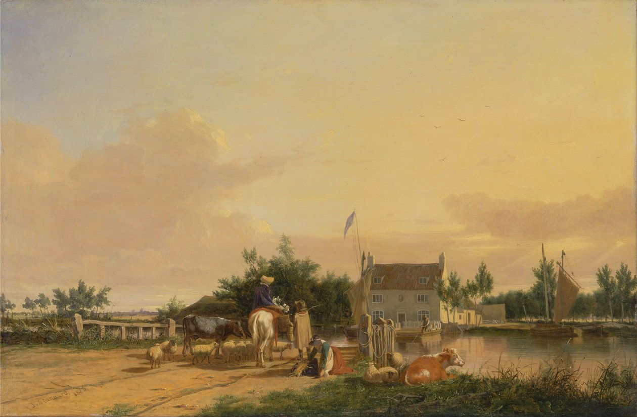 Buckenham komp, a Yare folyón, Norfolk alkotó: Joseph Stannard