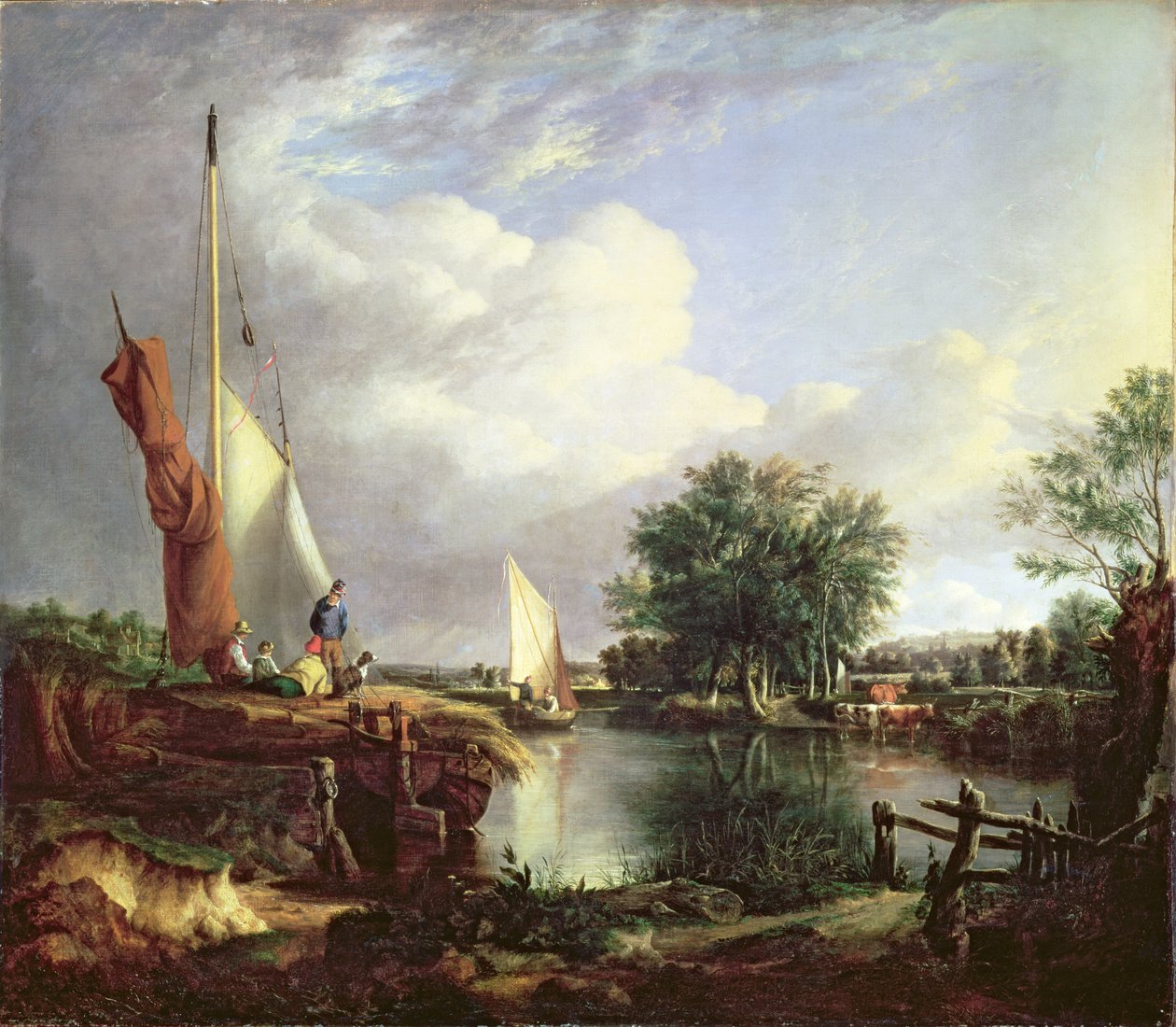 A folyó Thorpe-nál alkotó: Joseph Stannard