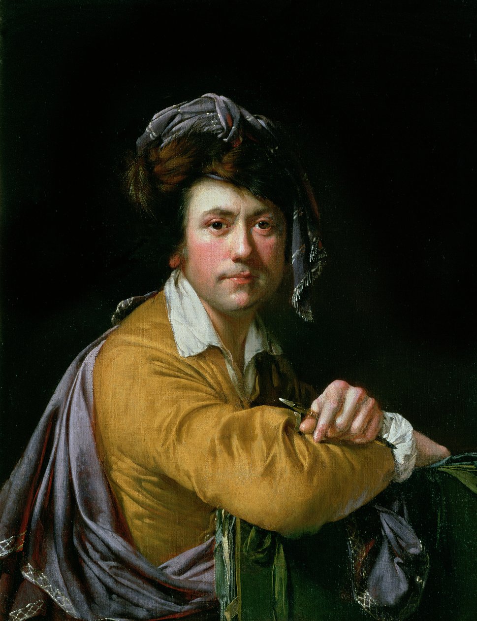 Önarckép körülbelül negyven évesen, 1772-3 alkotó: Joseph Wright of Derby