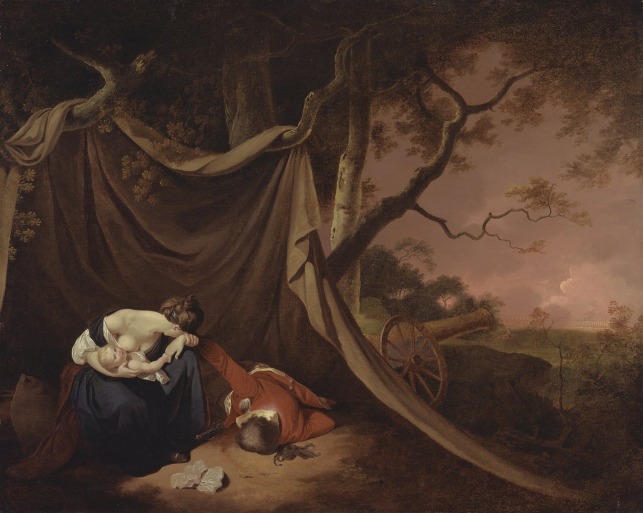 A halott katona alkotó: Joseph Wright of Derby