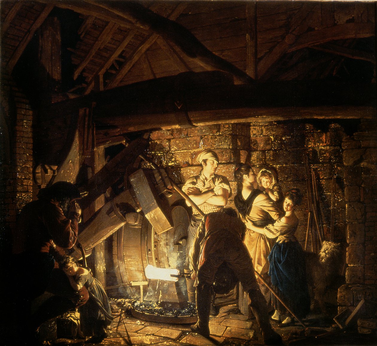 A vaskohó, 1772 alkotó: Joseph Wright of Derby
