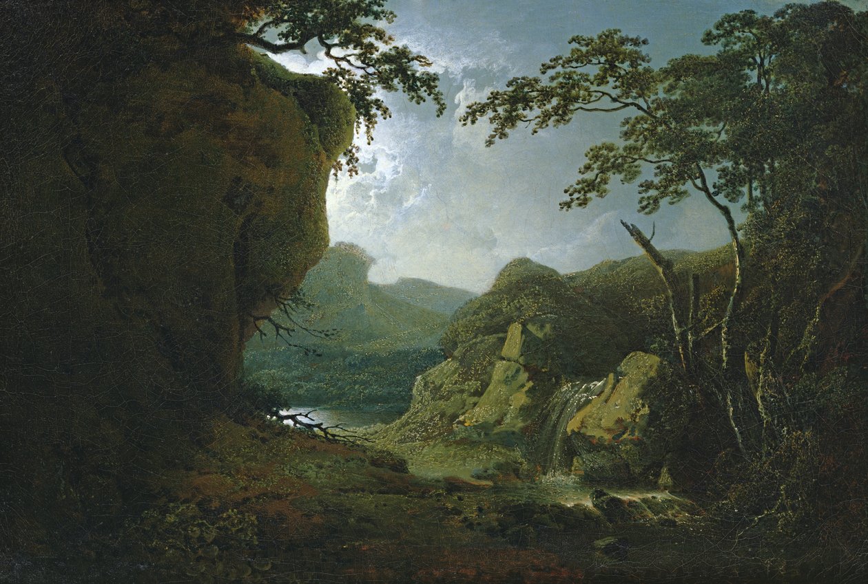 Dovedale a Holdfénytől alkotó: Joseph Wright of Derby