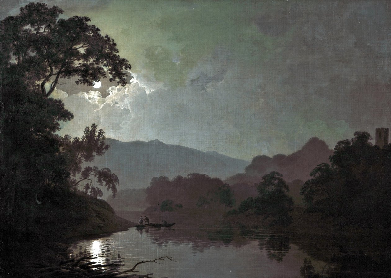 Hófödte holdfényben, 1792 alkotó: Joseph Wright of Derby