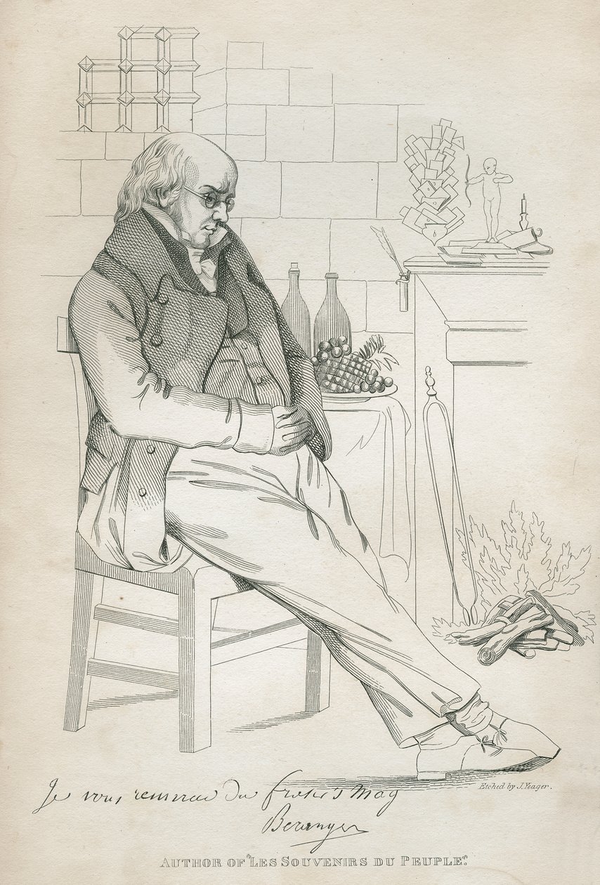 Pierre-Jean de Beranger (1780-1857) alkotó: Joseph Yeager