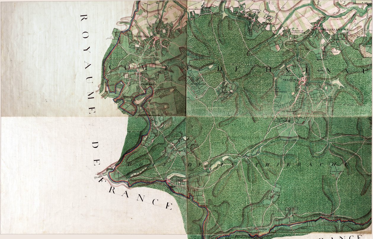 Térkép Seloigne - Seloignes, Belgium alkotó: Joseph de Ferraris