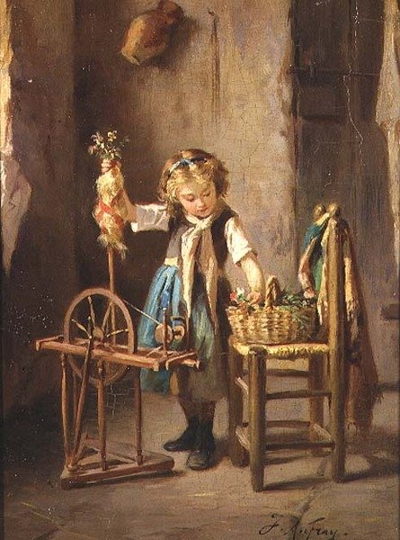 A forgó kerék mellett alkotó: Joseph Athanase Aufray