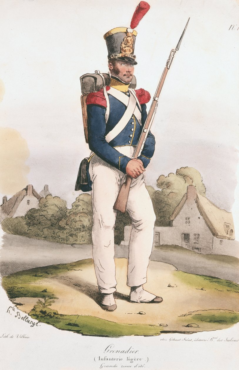Gránátos gárda alkotó: Joseph Louis Hippolyte Bellange