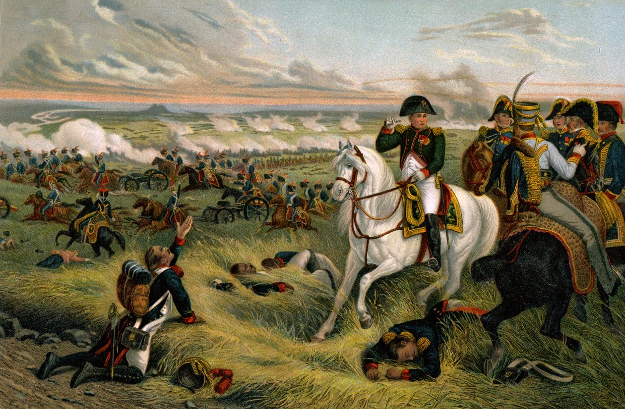Történelem. Franciaország. Francia I. Birodalom. I. Napóleon a wagrami csatában alkotó: Joseph Louis Hippolyte (after) Bellange