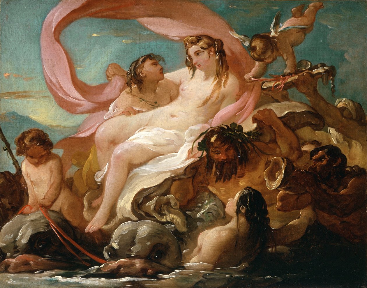 A tengerből kiemelkedő Vénusz, 1754-5 körül alkotó: Joseph Marie, the Elder Vien