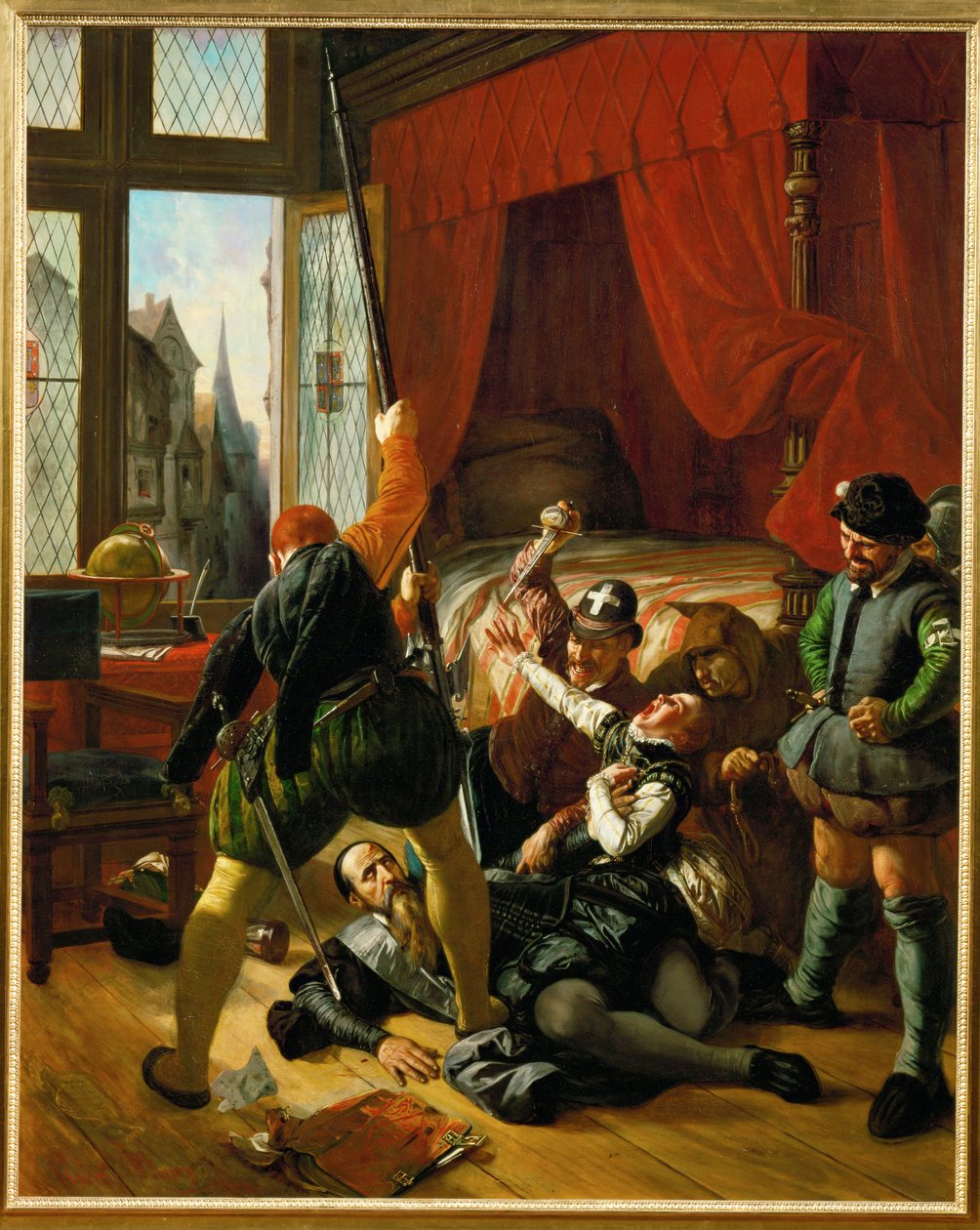 Jelenet Szent Bertalan éjszakájából (festmény vászonra) alkotó: Joseph Nicolas Robert Fleury