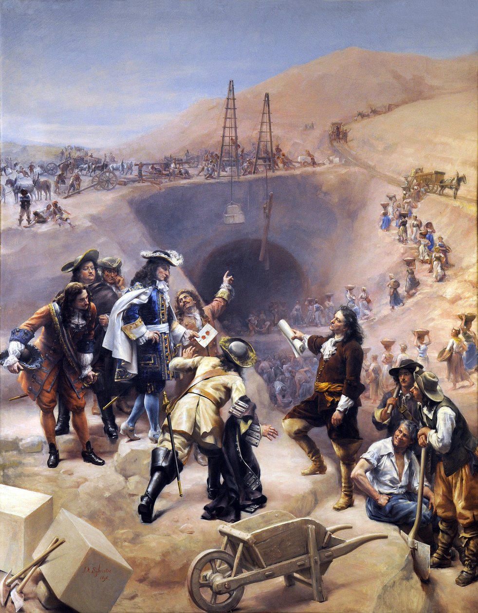 Canal du Midi építkezés alkotó: Joseph Noel Sylvestre