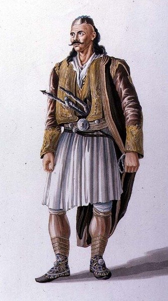 A Suliote Albanians kapitánya, Illusztráció a „Child Harold