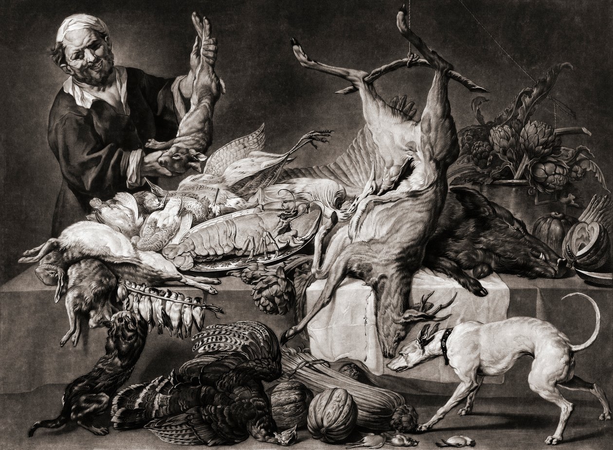 Az éléskamra. 18. század. alkotó: Joseph (after) Farington
