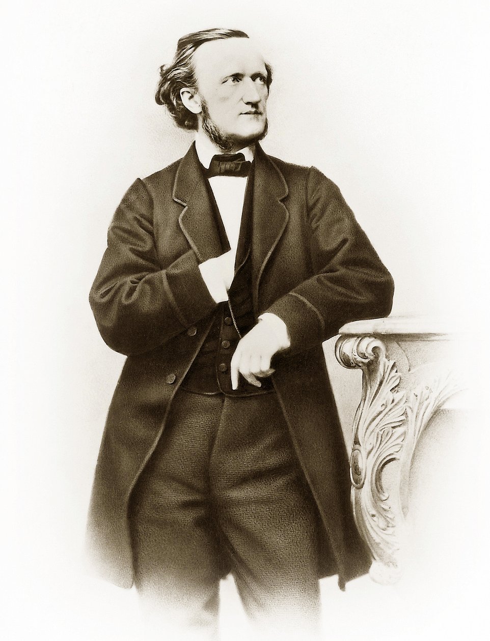 Richard Wagner (1813-1883) portréja, Joseph Albert (1825-1886) német zeneszerző fotója alkotó: Joseph Albert
