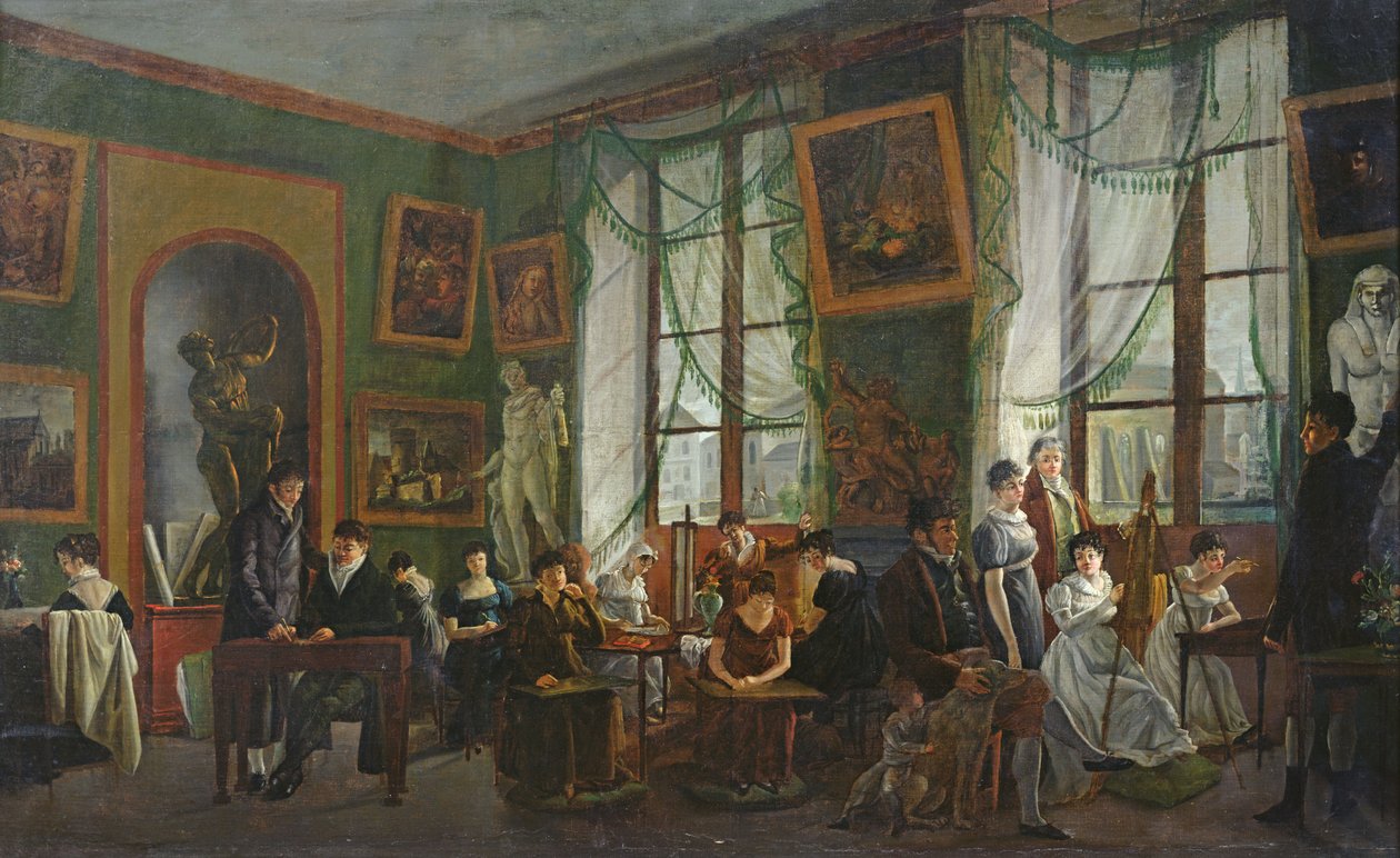 Madame Haudebourt-Lescot stúdiója alkotó: Joseph Albrier