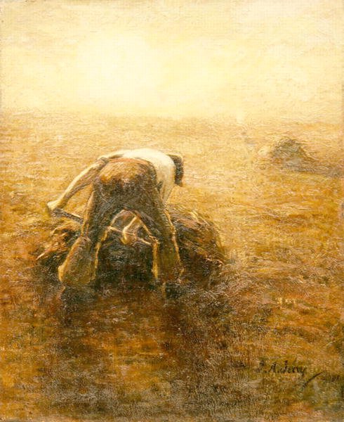 A mezei munkás (olaj, vászon) alkotó: Joseph Alfred Terry