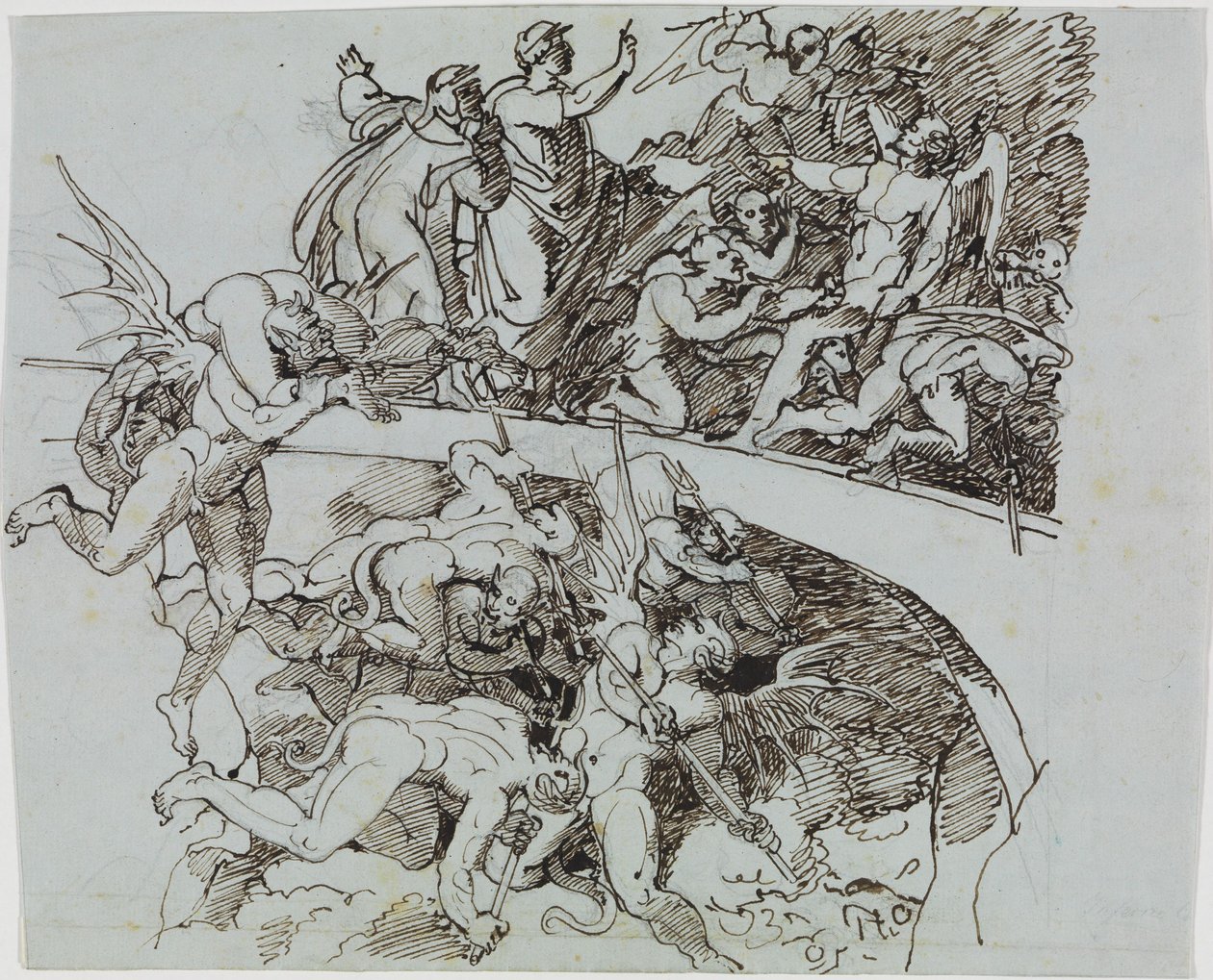 A megvesztegethetők szuroktavánál, Lucca tanácsosa (Dante Pokla, 21. ének, V 34) alkotó: Joseph Anton Koch