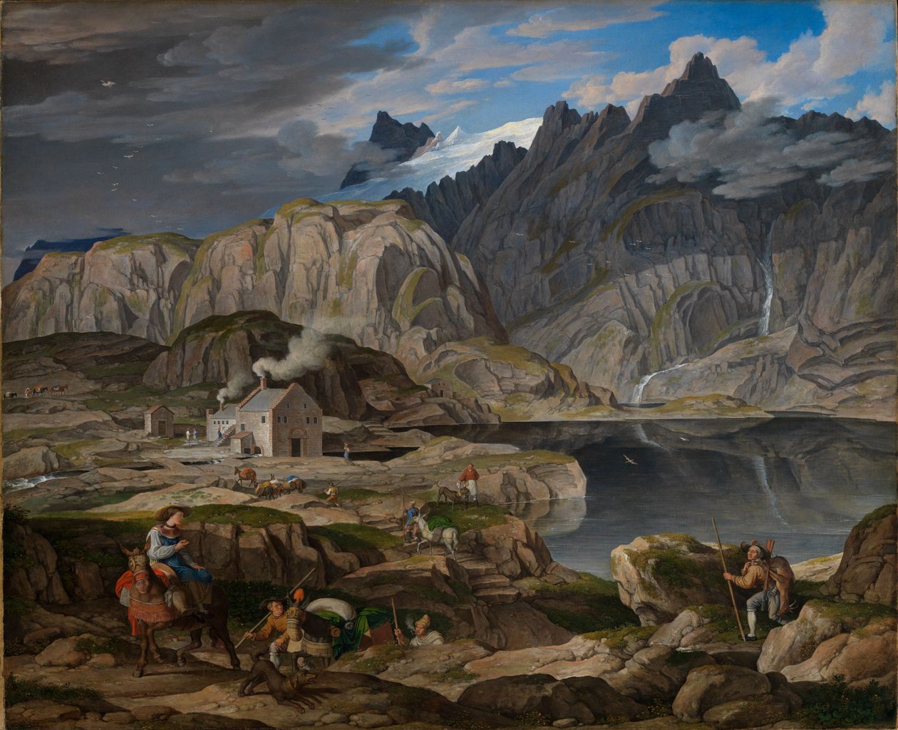 A Grimsel-hágón található hospice alkotó: Joseph Anton Koch