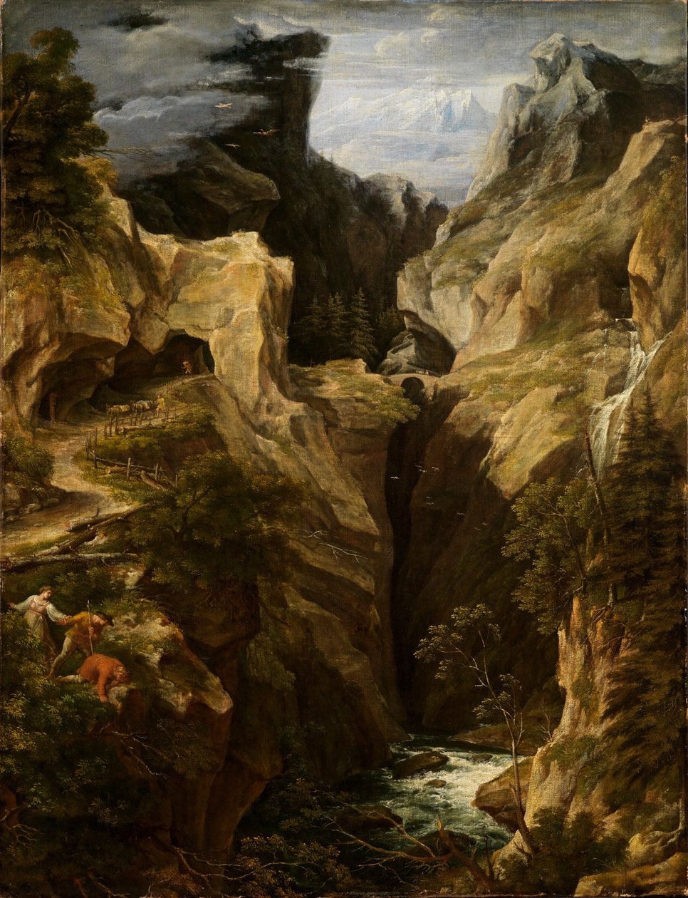 A Via Mala Graubündenben alkotó: Joseph Anton Koch