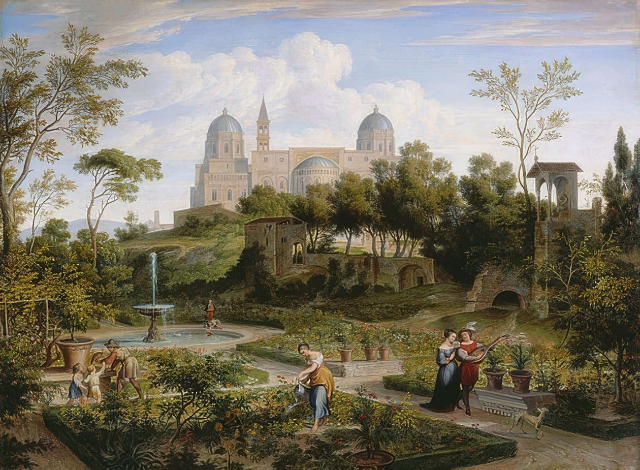 Santa Maria Maggiore in Rom. Um 1808 alkotó: Joseph Anton Koch