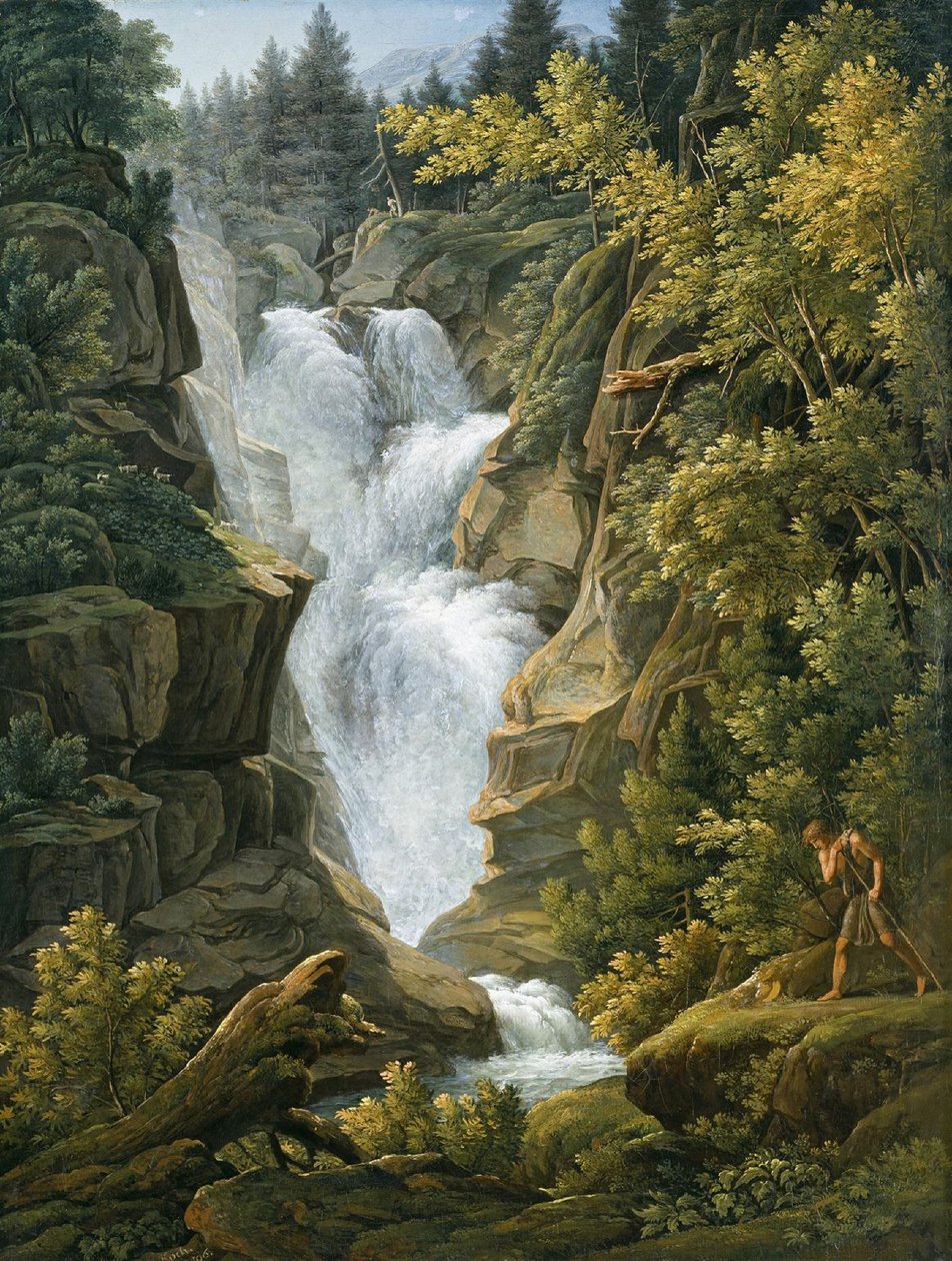 Vízesés a Berni-fennsíkon alkotó: Joseph Anton Koch