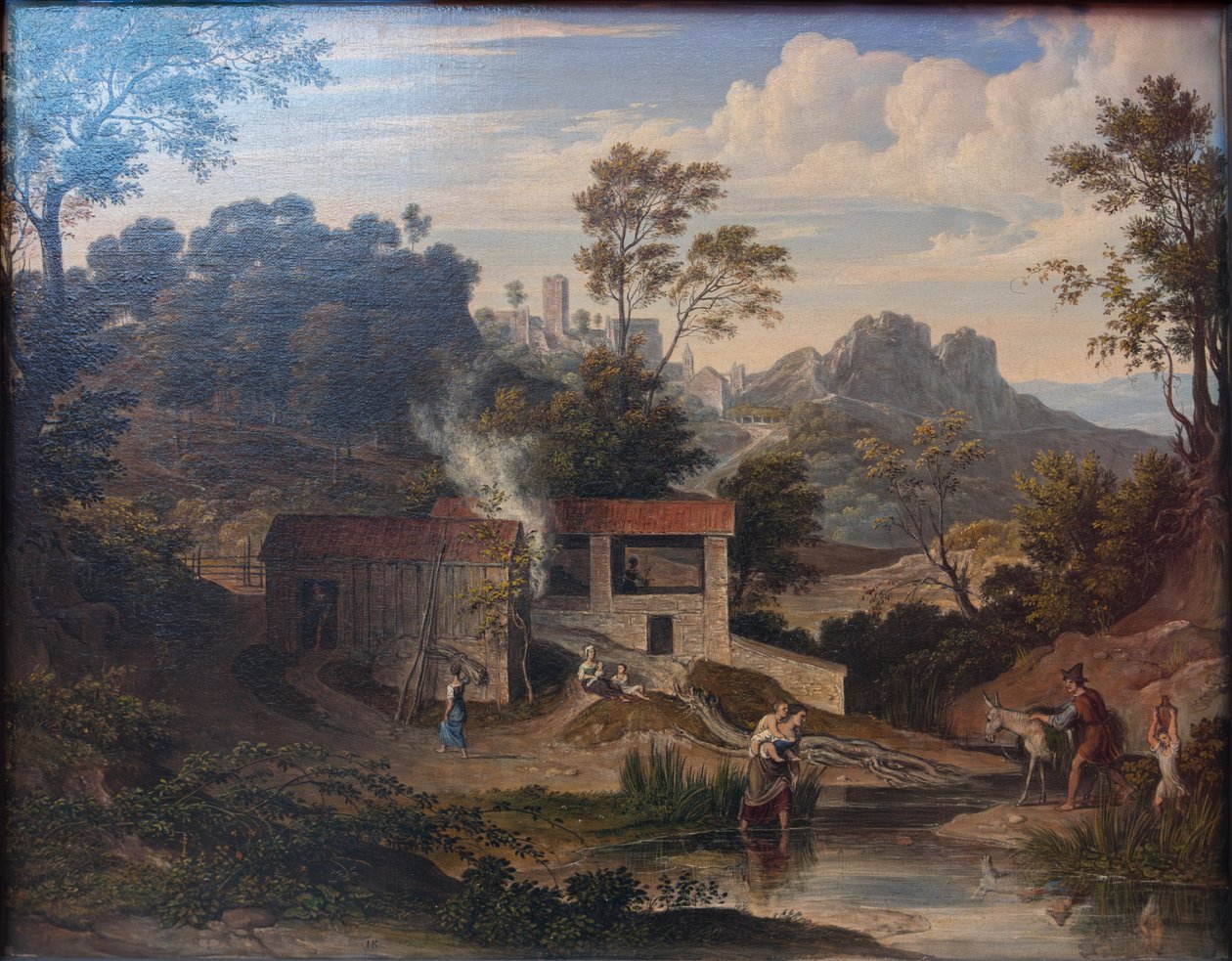 Téglagyár Olevano közelében alkotó: Joseph Anton Koch