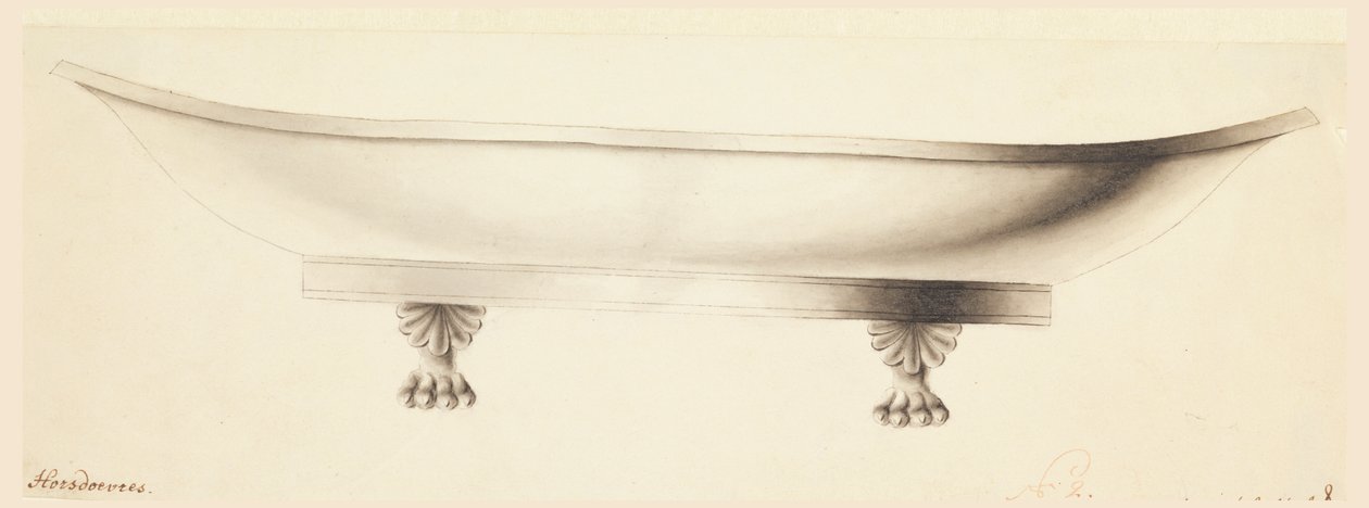 Dizájn egy tálca számára előételekhez alkotó: Joseph Anton Seethaler Ii