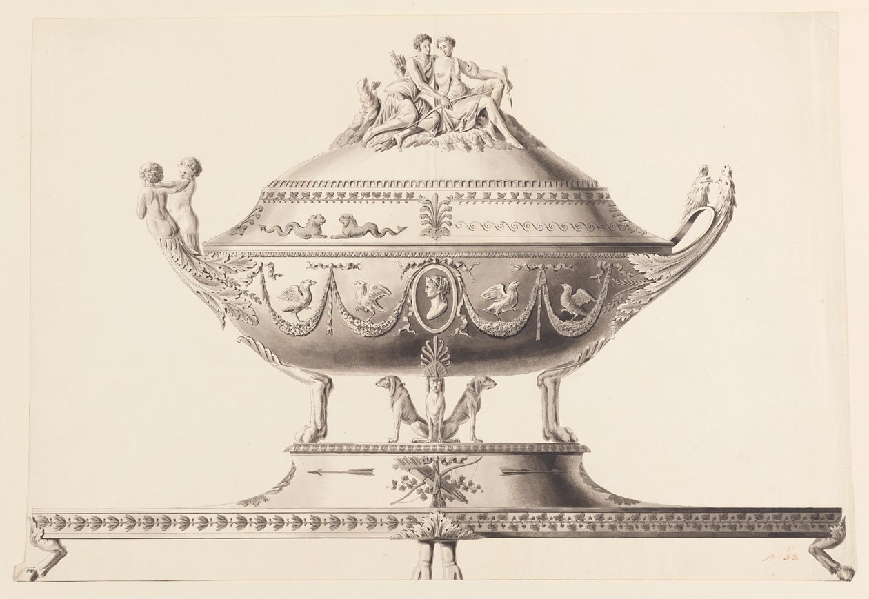 Tervezés egy Tureen számára alkotó: Joseph Anton Seethaler Ii