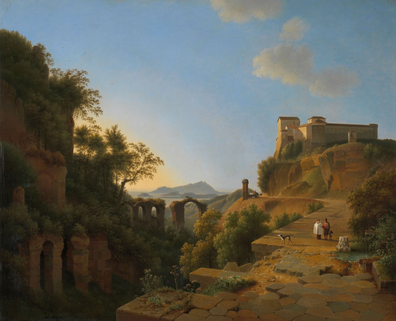 A Nápolyi-öböl és Ischia szigete a távolban, 1818 alkotó: Joseph August Knip