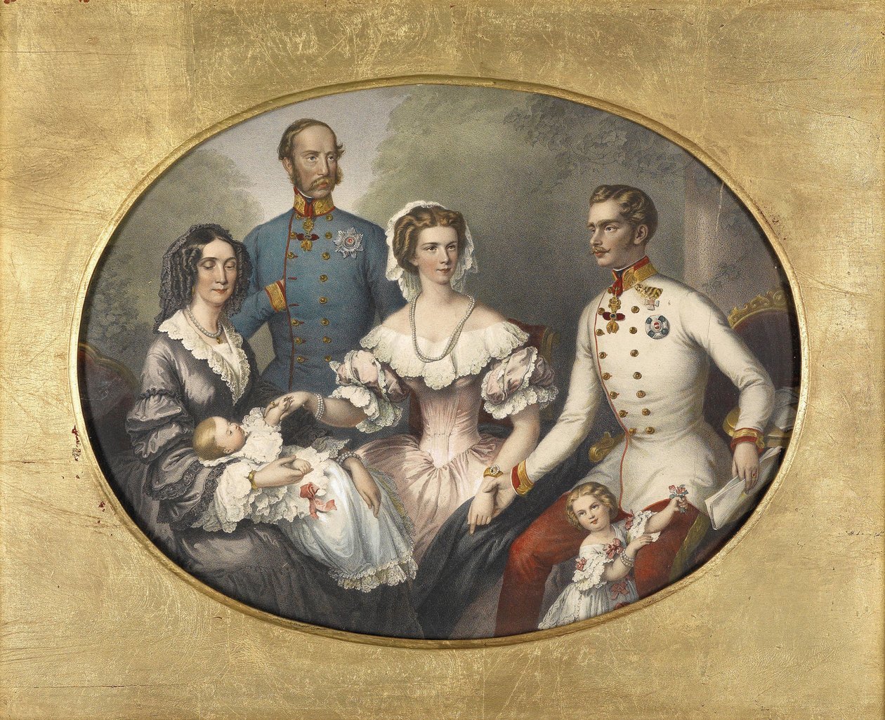 Az osztrák császárcsalád, 1856 alkotó: Joseph Bayer