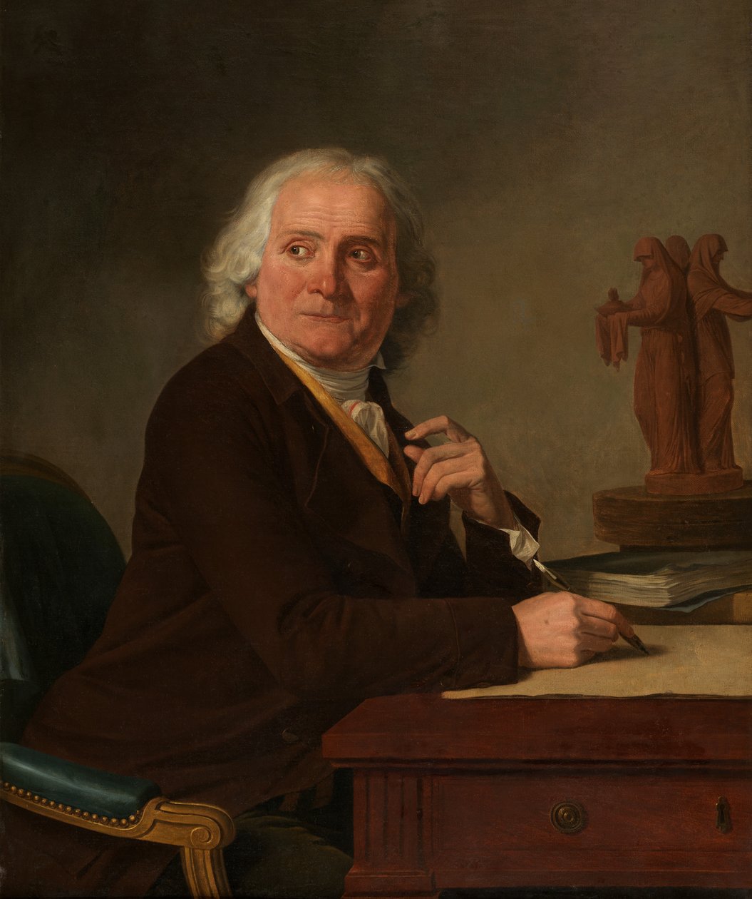 Jean Durameau portréja (olaj, vászon) alkotó: Joseph Benoît Suvée
