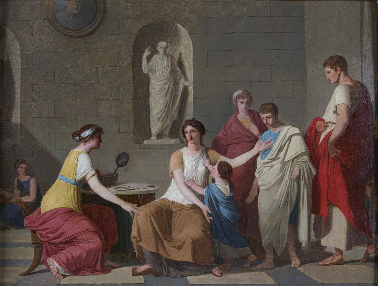 Cornelia, a Gracchi anyja, kb. 1793. alkotó: Joseph Benoît Suvée